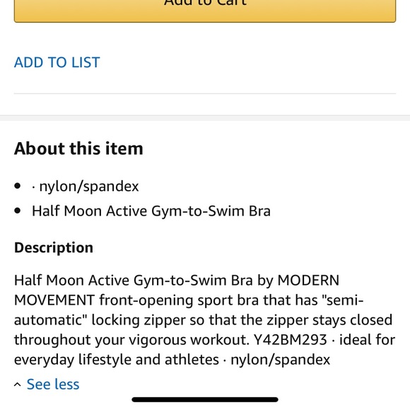 Half Moon Active gym to swim sports bra - Picture 5 of 5